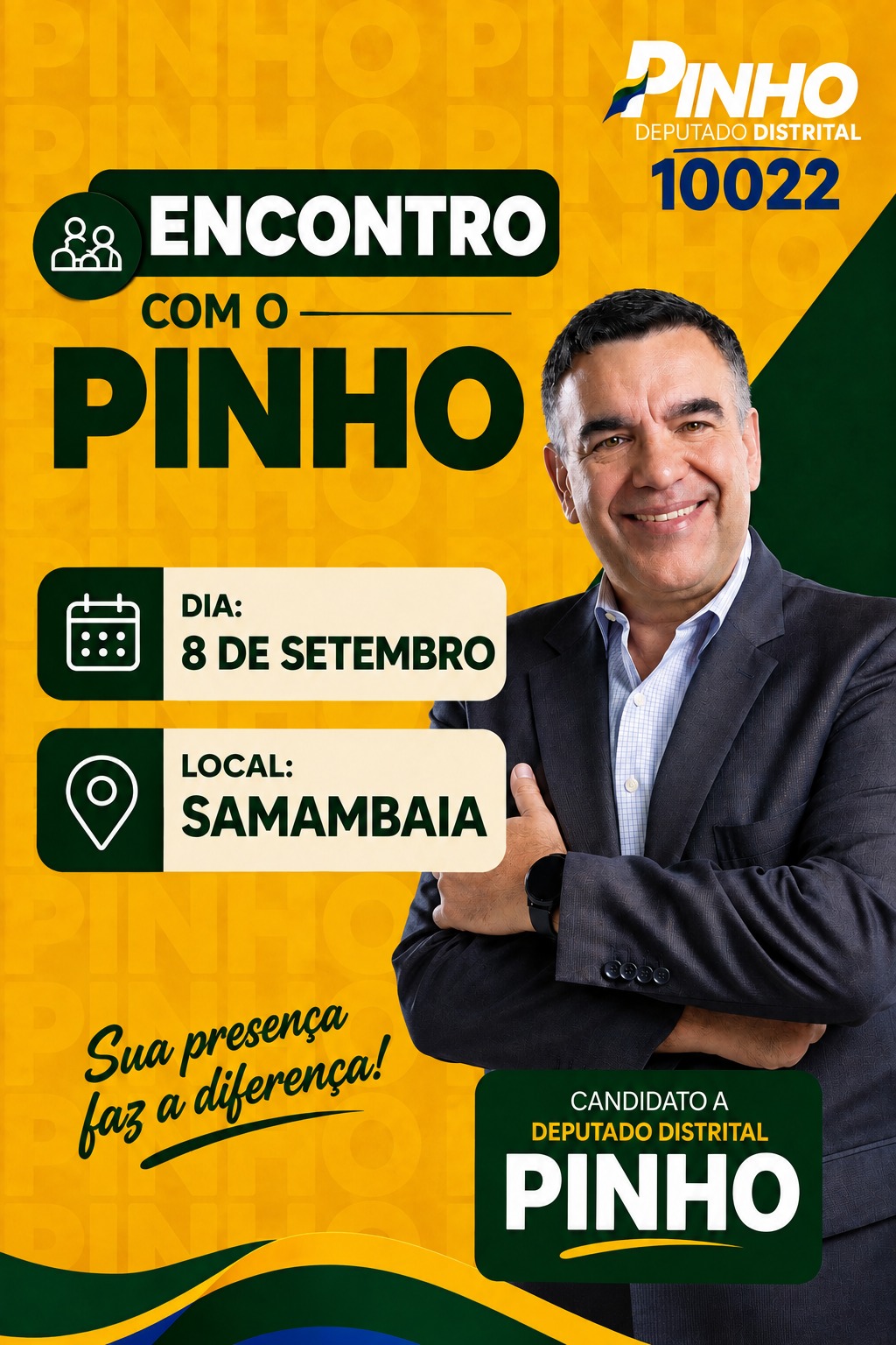 Encontro com o Pinho — Terça 8 de Setembro, Samambaia