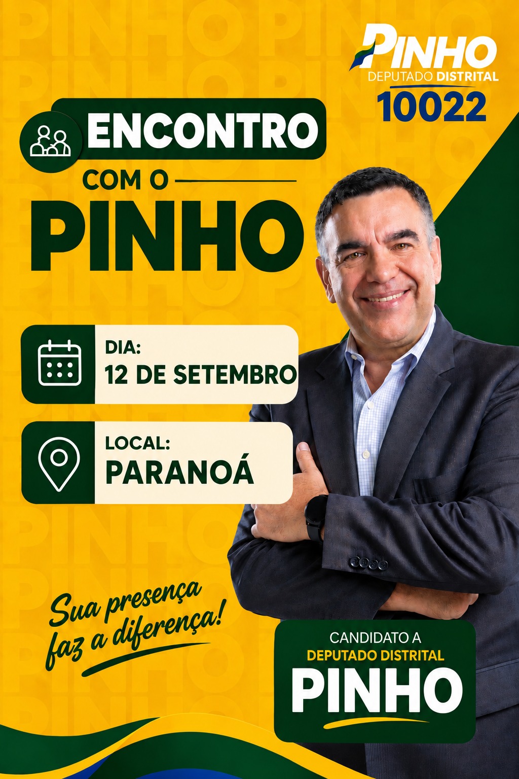 Encontro com o Pinho — Sábado 12 de Setembro, Paranoá